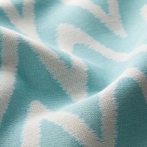 Outdoortyg jacquard Ikatmönster – himmelsblå, 