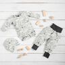 Bomullsjersey Djungeldjursvimmel – yllevit,  thumbnail number 6
