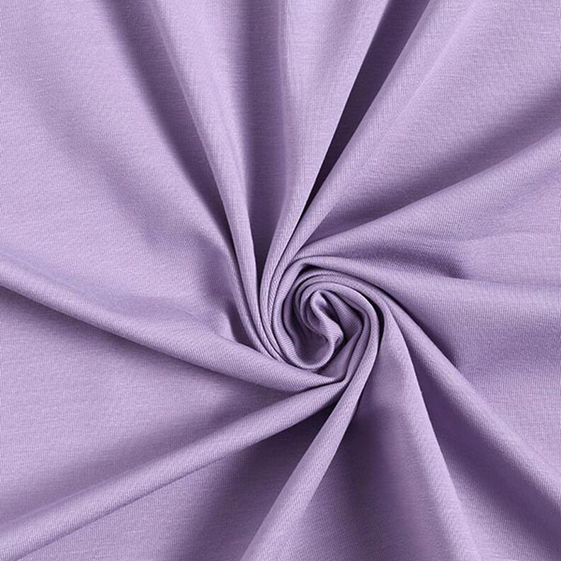 Bomullsjersey medium enfärgad – fläder,  image number 1