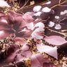 Bomullsjersey Brodyrtyg blommor i guldglitter | Glitzerpüppi – bordeauxröd/pastellfläder,  thumbnail number 7