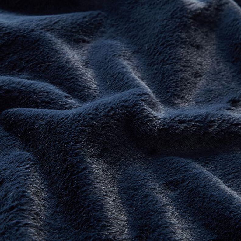Fuskpäls enfärgad – marinblått,  image number 2