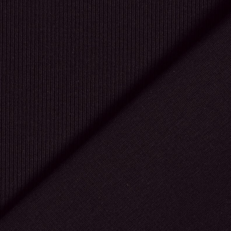 Ribbad jersey fint 2-1-1-1 revbensm&ouml;nster &ndash; svart,  image number 3
