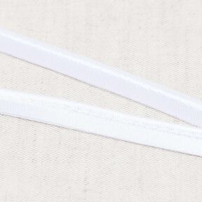 Satin passpoalband [10 mm] – vit, 