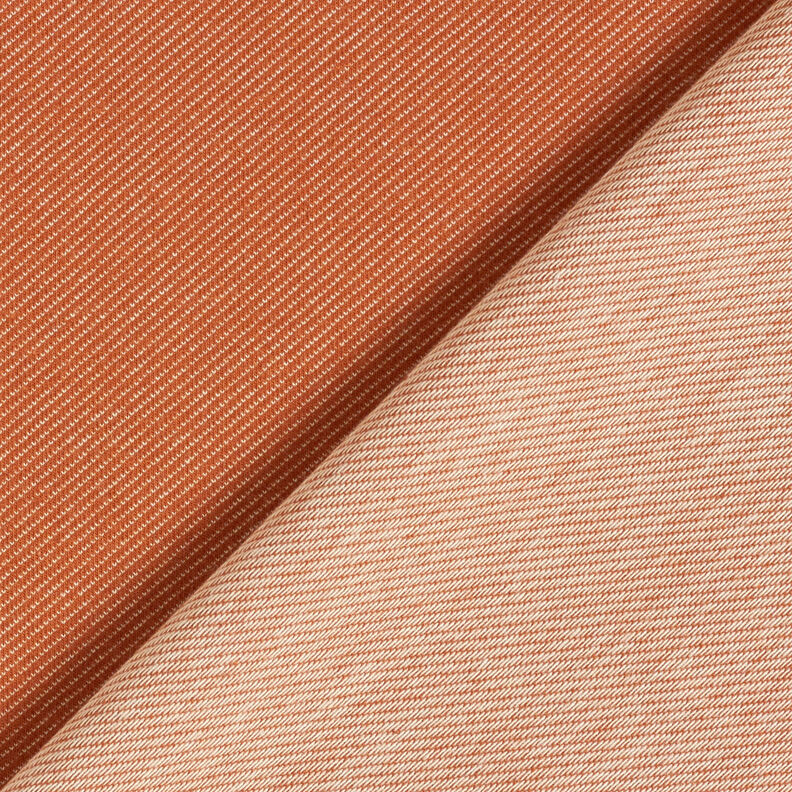 Bomullsjersey Jeans-optik – terracotta, image number 3
