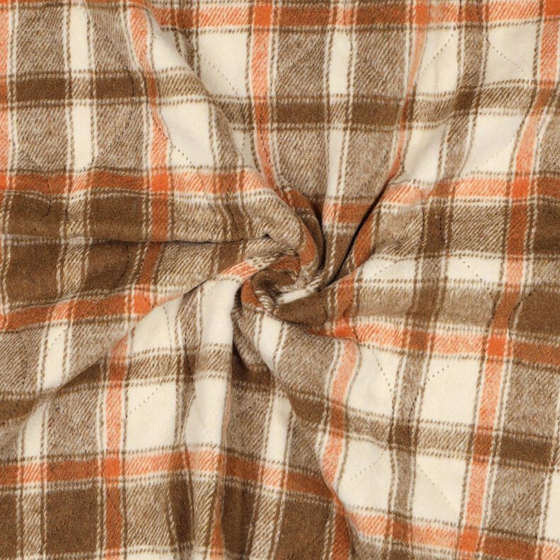 Quiltat tyg Flanell Rutigt | Poppy Fabrics – beige, image number 4