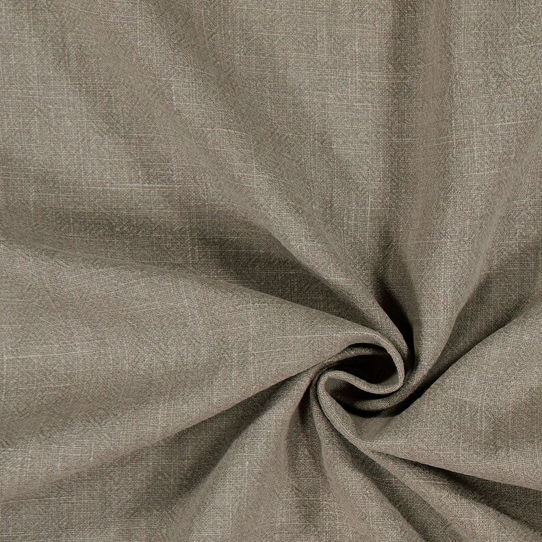 Linnetyg ramie mix stonewashed, kraftig kvalitet – mörk gråbrun, image number 1
