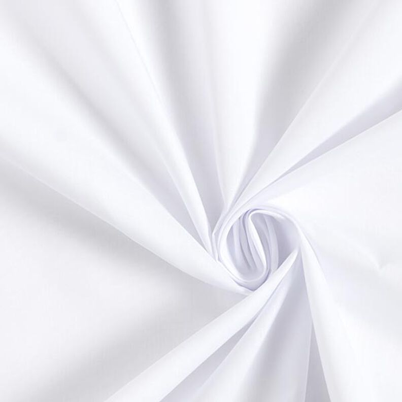 Polyester-bomullsblandning lättskött – vit,  image number 1
