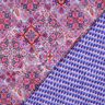 Quiltat tyg Dubbelsidigt romber | Poppy Fabrics – blålila/brun,  thumbnail number 1