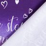 French Terry Sommarsweat Never stop Dreaming | Glitzerpüppi – lila/aubergine,  thumbnail number 4