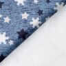 Sweatshirt Ruggad snöflingor och stjärnor Digitaltryck – blågrått,  thumbnail number 5