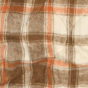Quiltat tyg Flanell Rutigt | Poppy Fabrics – beige, 