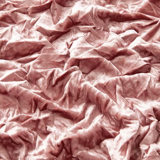 Krossad sammet stretch – gammalt rosa, 