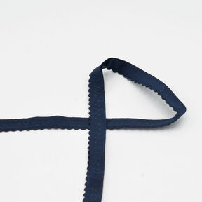 Elastisk kantband spets [20 mm] – marinblått, 