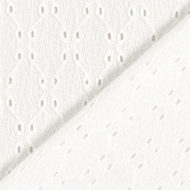 Krinkeljersey broderie anglaise – vit,  image number 5