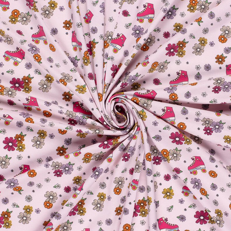 Bomullsjersey retro-rullskridskor – rose, image number 3