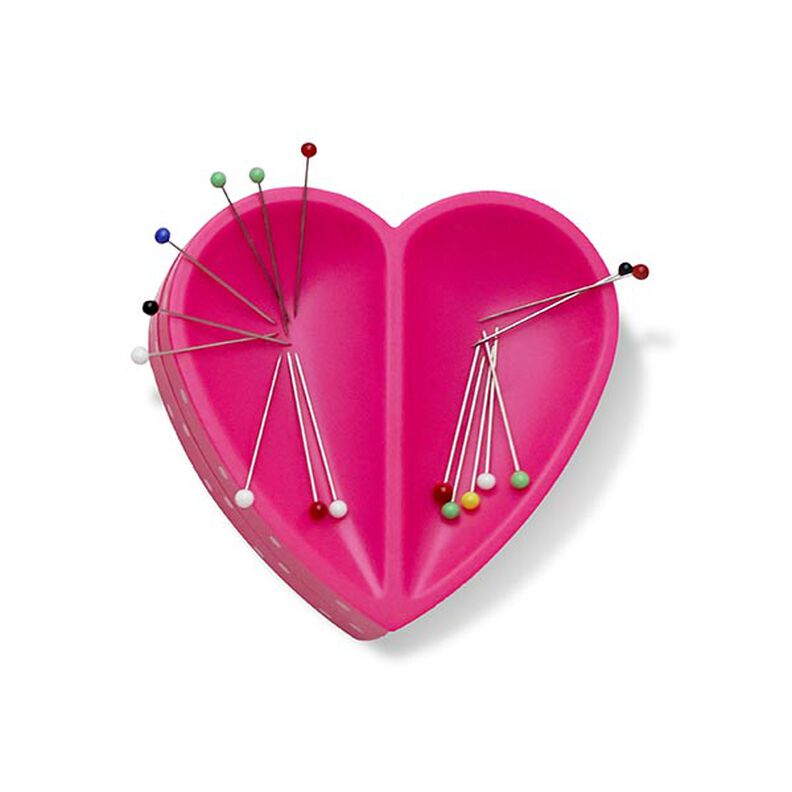 Magnetisk nåldyna hjärta [ Mått:  80  x 80  x 26 mm  ] | Prym Love – pink,  image number 1