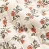 Muslin Quiltat tyg romantiska blommor – yllevit/ljus bärfärg,  thumbnail number 3