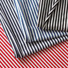 Bomullsjersey Smala ränder – jeansblå/vit,  thumbnail number 3