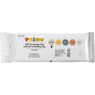 Självhärdande lera [1kg] - ljusgrått, 