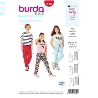 Sweatpants, Burda 9300 | 122 - 164, 
