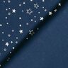 Bomullstyg Poplin Folietryck Julstjärnor – nattblå/silvermetallic,  thumbnail number 4