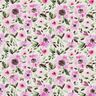 bomullspoplin blomsterhav – pastellviolett/vit,  thumbnail number 1