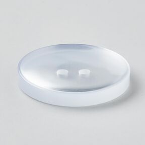 2-hålsknapp blank [Ø 25 mm] – vit, 