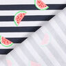 Bomullsjersey ränder och meloner – vit/nattblå,  thumbnail number 4