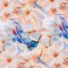 Viskostyg Blommor och vågor digitaltryck – apricot/fläder,  thumbnail number 1