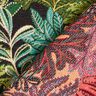 Dekorationstyg Jacquard djungelblad – svart/grön,  thumbnail number 4
