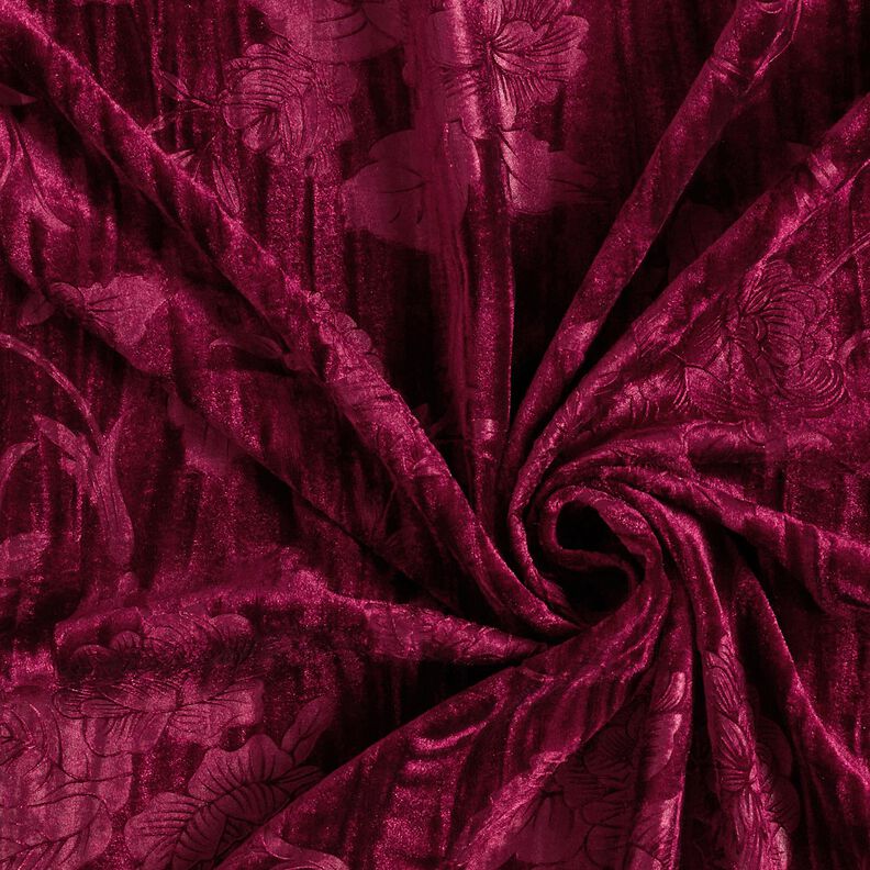 krossad sammet krysantemum – bordeauxröd,  image number 3