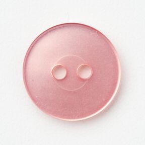 2-hålsknapp blank [Ø 15 mm] – rosa, 