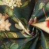 Dekorationstyg Canvas Nostalgiska blommor – mörkgrön,  thumbnail number 3