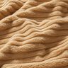 Fuskpäls med breda horisontella ränder – beige,  thumbnail number 2
