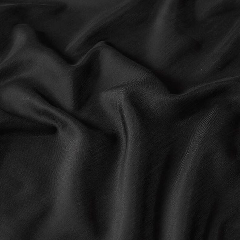 Superlätt bomulls-sidenväv Voile – svart,  image number 2