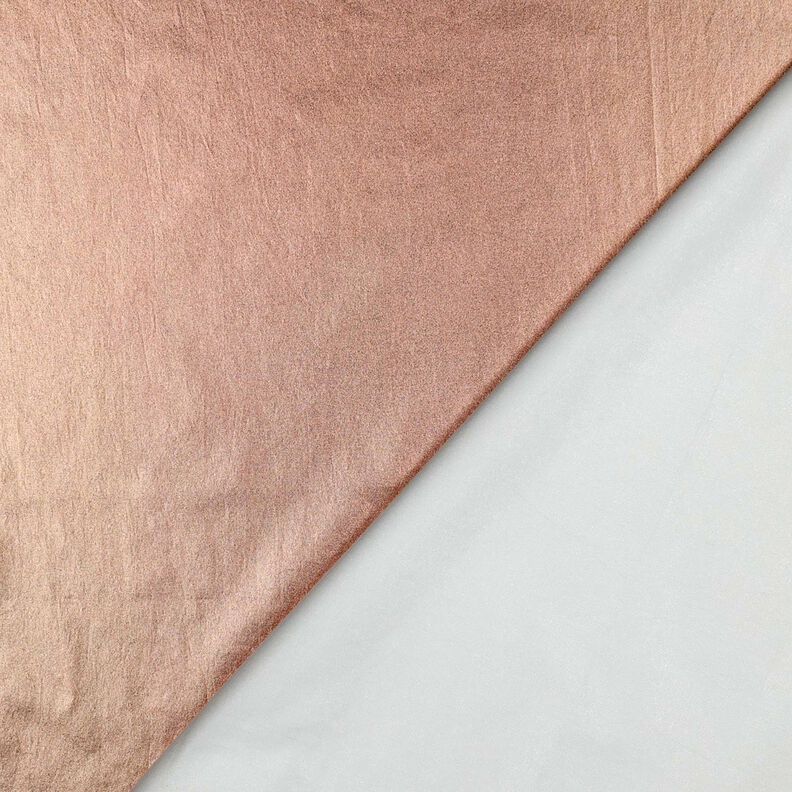 Bomullspoplin foliebehandlade Enfärgat – roséguldmetallic,  image number 3