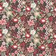 ekologisk bomullspoplin blomsterhav – svart,  thumbnail number 1
