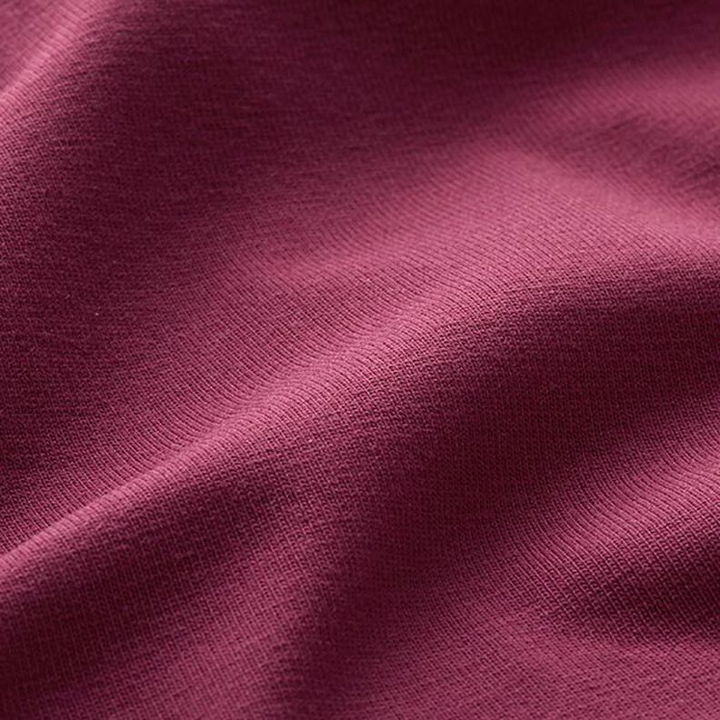 Bomullsjersey medium enfärgad – bordeauxrött,  image number 4
