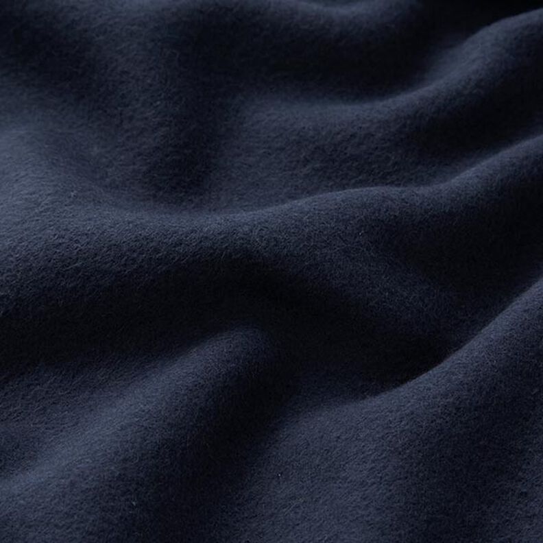 Bomullsfleece Enfärgat – nattblå,  image number 3