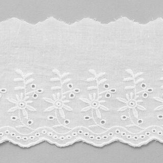 Festong Spetsband Blommor [ 9 cm ] – vit, 