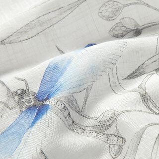 Gardintyg voile blomsteräng 300 cm – yllevit, 