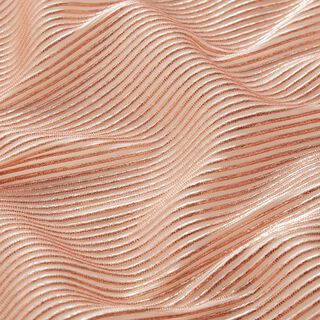Organza Lurex Streifen – lax/roséguld, 