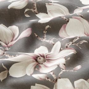 Outdoortyg Canvas magnolior – grått, 