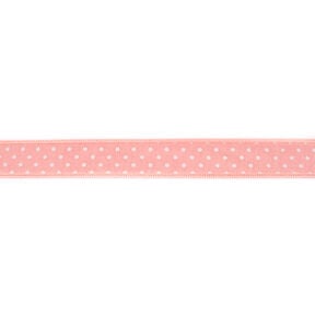 Vävt band Chambray prickar – lax, 