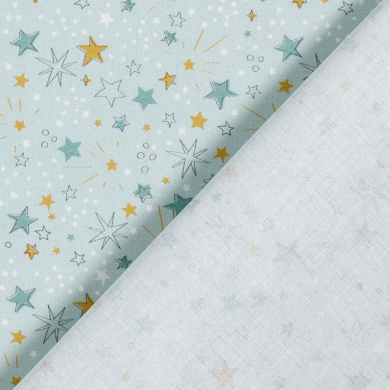 Bomullspoplin stjärnhimmel – babyblått,  image number 4