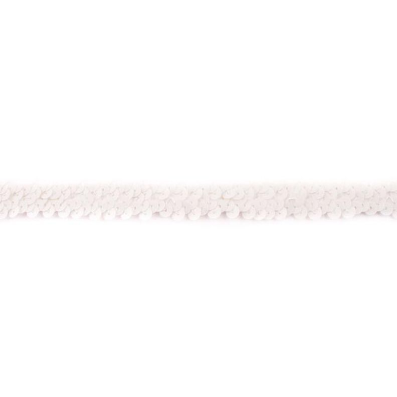Elastisk paljettbård [20 mm] – elfenbensvit,  image number 1