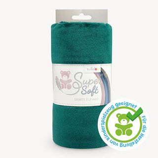 Plysch SHORTY [1 m x 0,75 m | lugg: 1,5 mm]  - mörkgrön | Kullaloo, 