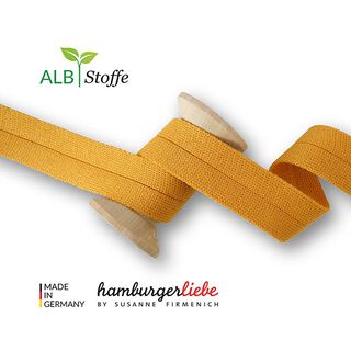 Ekologiskt kantband Edge Me [ 3,2 cm ] | Albstoffe – brandgul, 
