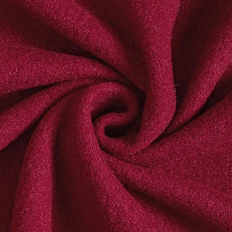 Ullfleece ren nyull Enfärgat – bordeauxröd, image number 1