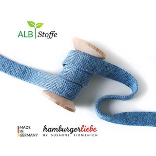 GOTS Ekologisk hoodie snodd CORD ME Melange [20 mm] | Albstoffe | Hamburger Liebe, 